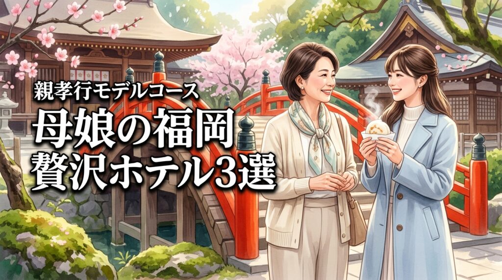 【母娘の福岡旅行】親孝行を叶える贅沢なホテル3選と絆を深めるモデルコース