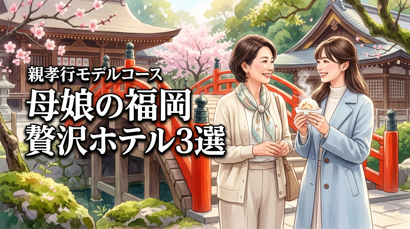 【母娘の福岡旅行】親孝行を叶える贅沢なホテル3選と絆を深めるモデルコース